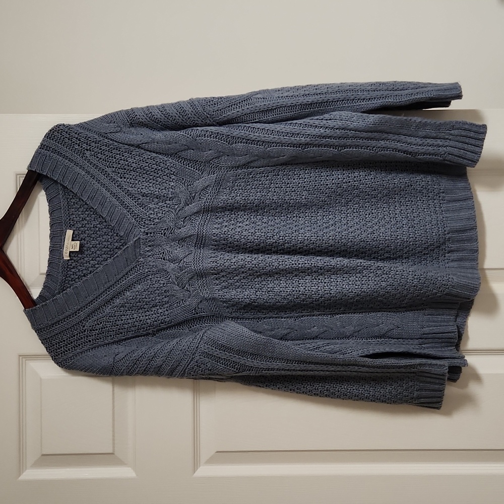 Blue grey chunky sweater M/L